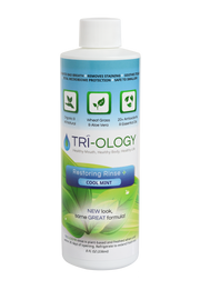 Front view of RESTORING RINSE® botanical alcohol-free mouth rinse bottle